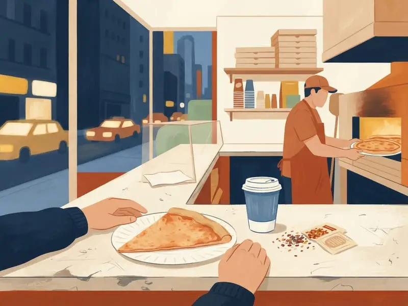 Ilustração: Fatia simples da 2 Bros. Pizza