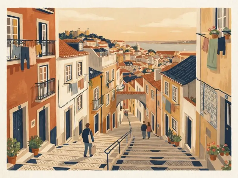 Ilustración: Alfama a pie