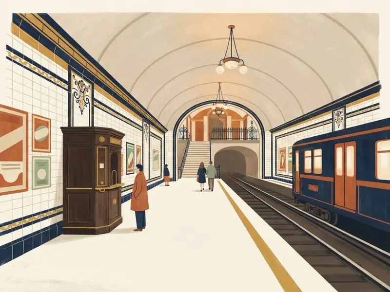 Ilustración: Andén 0, la estación fantasma de Chamberí