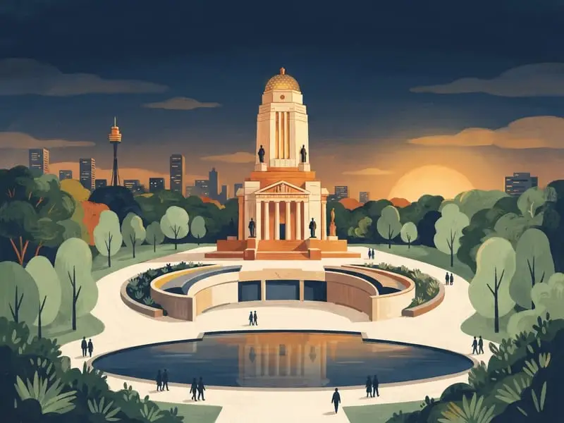 Illustration : Anzac Memorial et Hyde Park