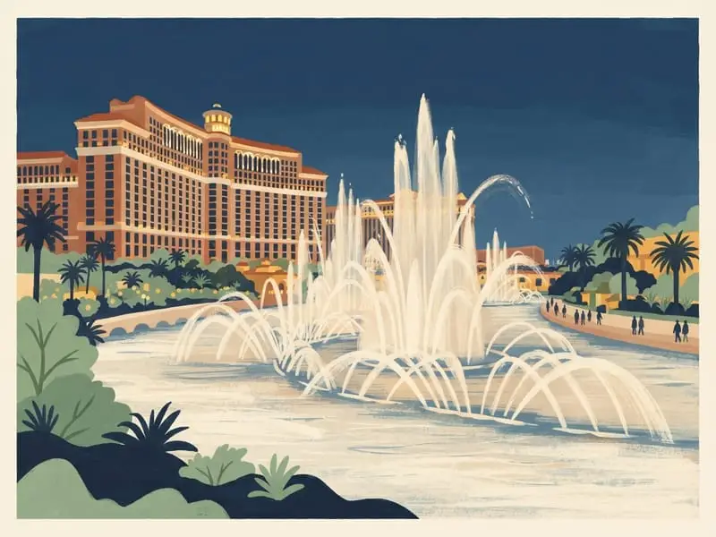 Illustration: Fountains of Bellagio