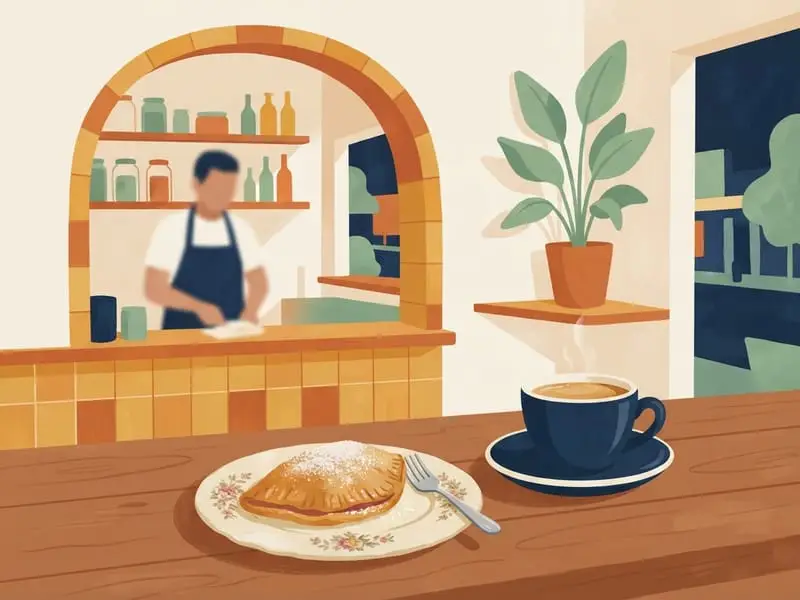 Ilustração: Pastelito de goiaba no Black Bean Deli