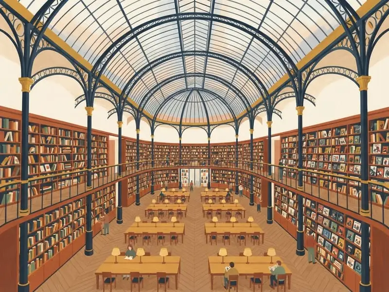 Illustration: Oval Room, BnF Richelieu