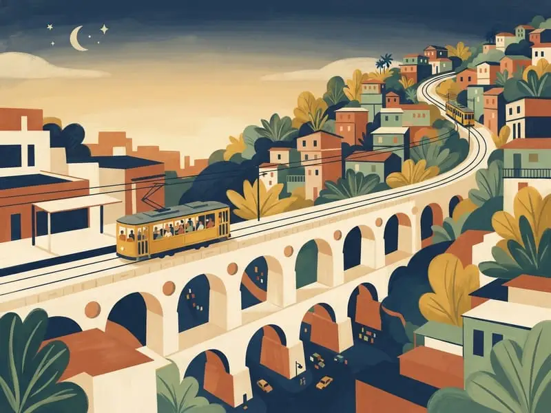 Ilustración: Tranvía de Santa Teresa