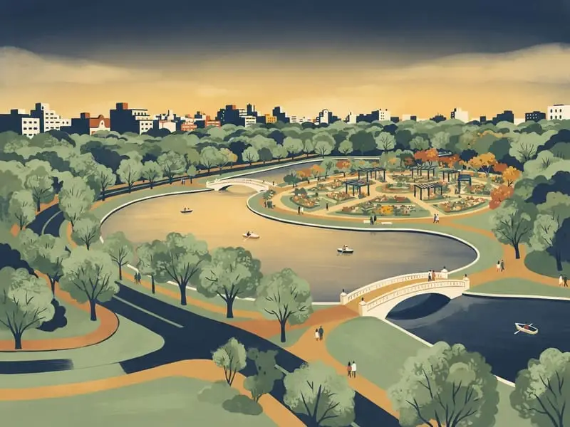 Illustration: Bosques de Palermo and the Rosedal