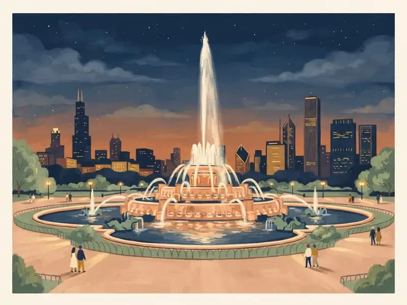 Illustration: Buckingham Fountain