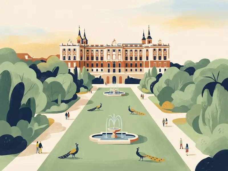 Ilustración: Jardines del Campo del Moro