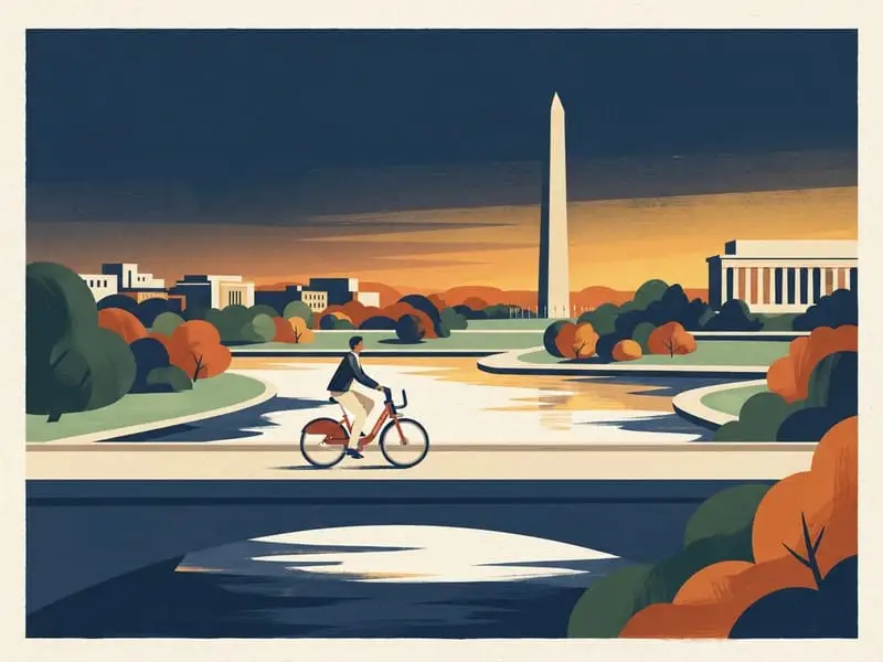 Ilustración: Viaje suelto en Capital Bikeshare