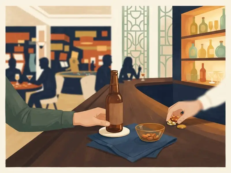 Illustration : Bière en bouteille à 3 $ au Casino Royale