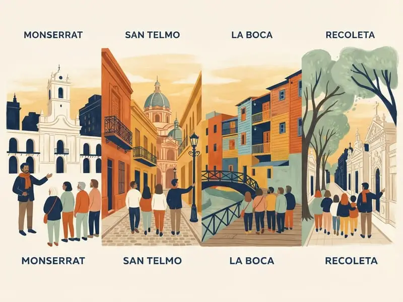 Illustration: City tourist board guided walks