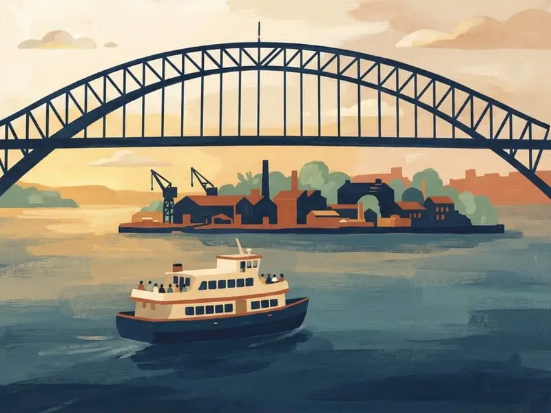 Illustration : Ferry pour Cockatoo Island