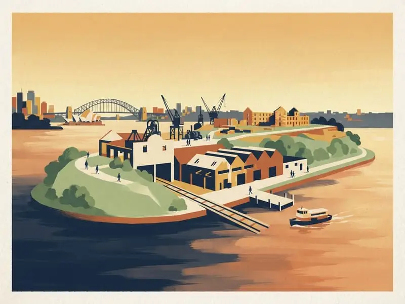 Illustration : Cockatoo Island
