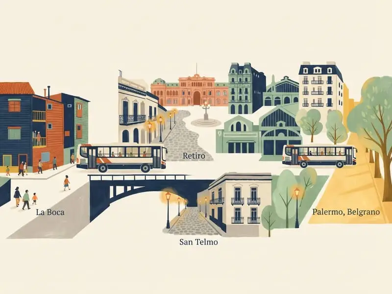 Illustrazione: Autobus 152 da La Boca a Palermo