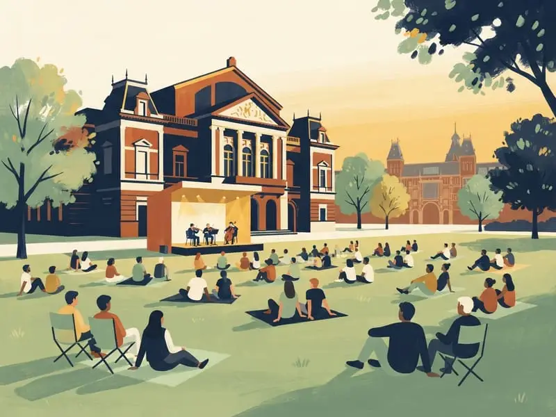 Illustrazione: Concerto di mezzogiorno al Concertgebouw