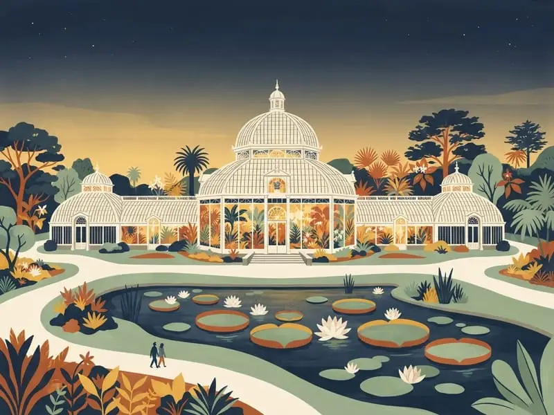 Illustration: Conservatory of Flowers, free first Tuesday