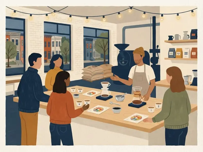 Ilustração: Tasting at Ten na Counter Culture Coffee