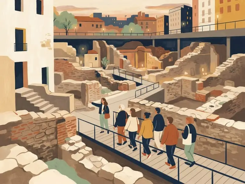 Illustration : Visite guidée des ruines d'El Born
