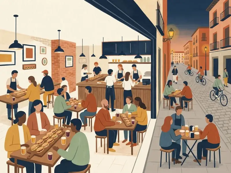 Illustration: Euromanía at 100 Montaditos