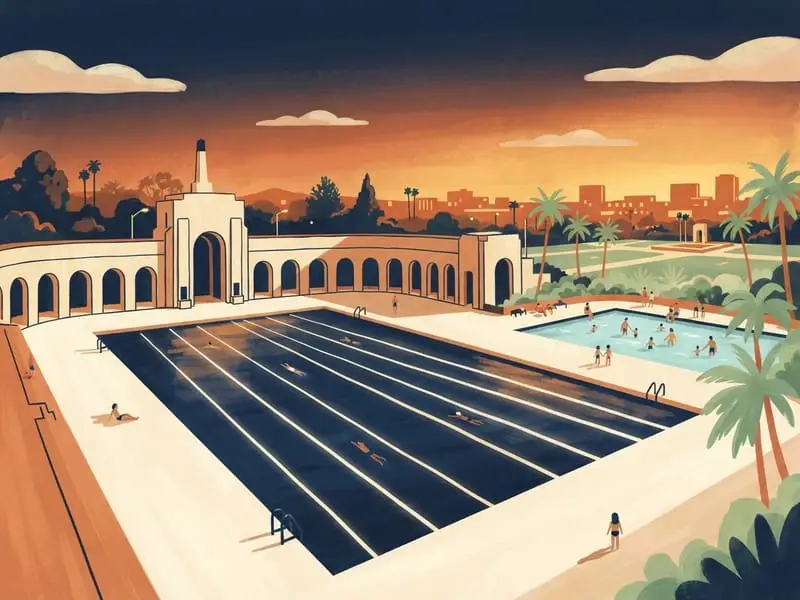 Illustrazione: LA84 Foundation/John C. Argue Swim Stadium