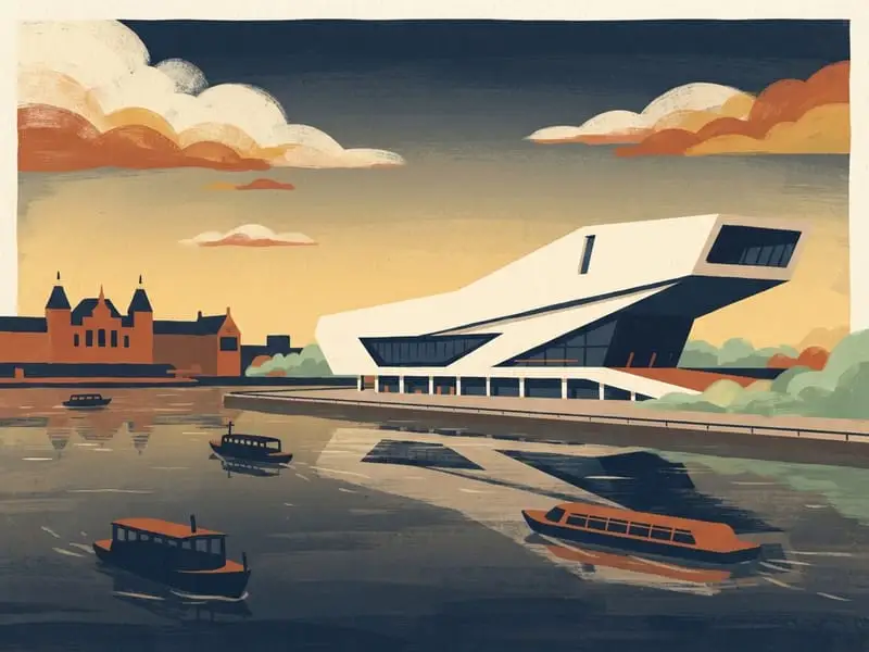 Illustrazione: Edificio del museo del cinema Eye
