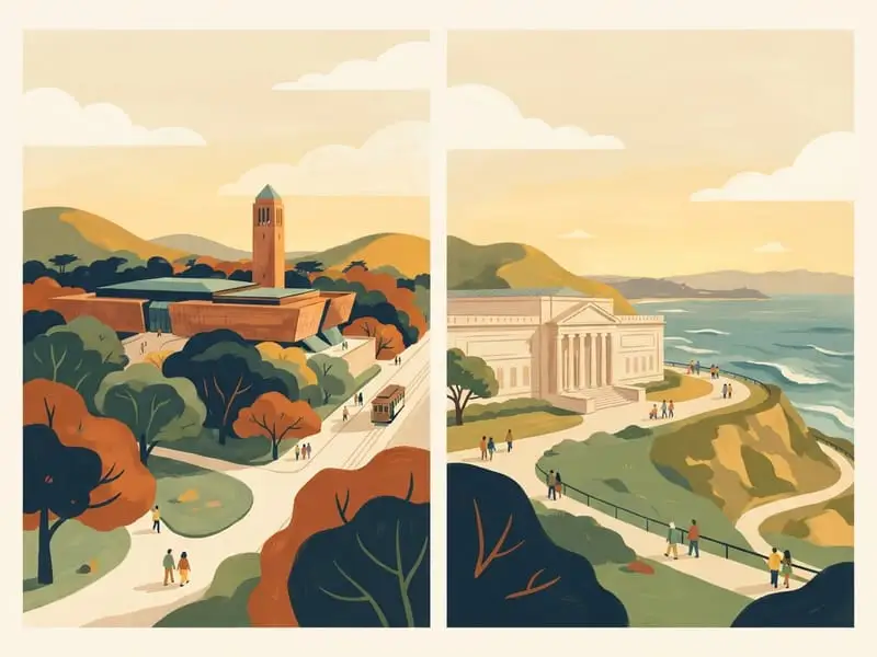 Illustration: de Young and Legion of Honor, Free Saturdays