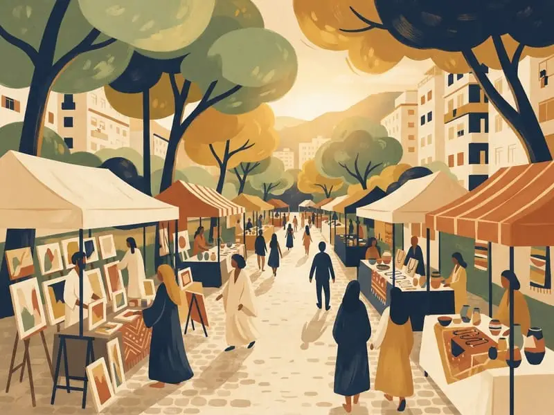 Ilustración: Feira Hippie de Ipanema