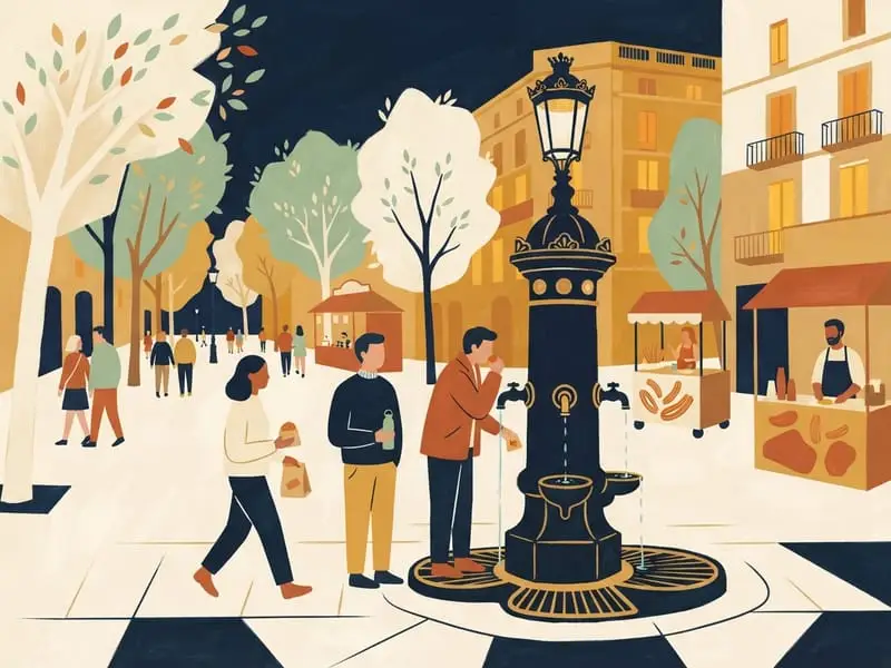 Illustration : Font de Canaletes