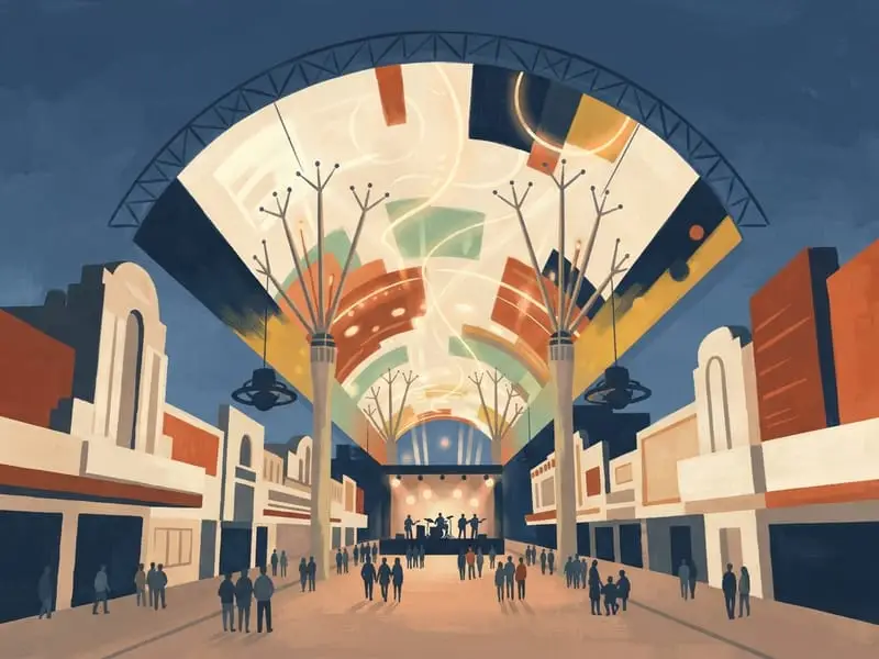 Illustration: Fremont Street Experience: Viva Vision light show