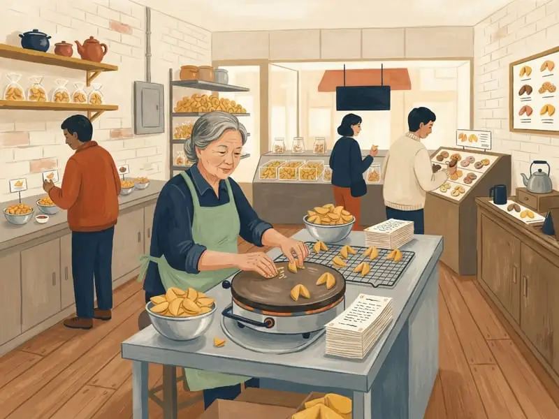 Ilustração: Golden Gate Fortune Cookie Factory