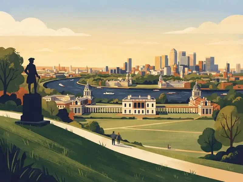 Illustrazione: Punto panoramico di Greenwich Park