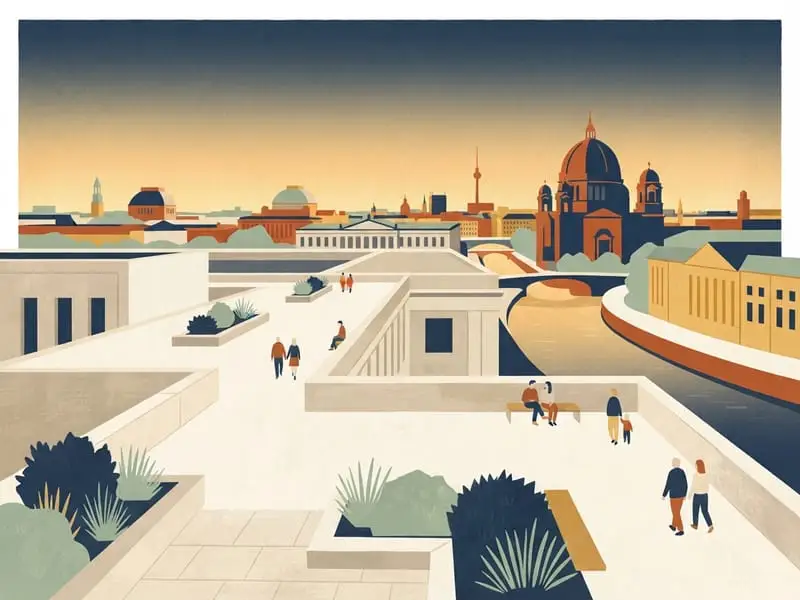 Illustration: Humboldt Forum roof terrace