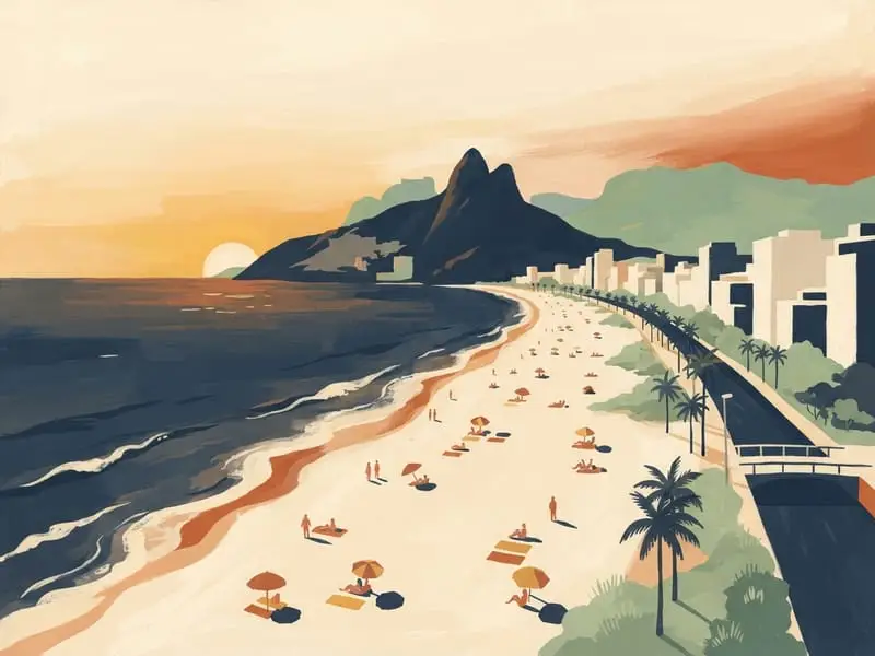 Ilustración: Playa de Ipanema