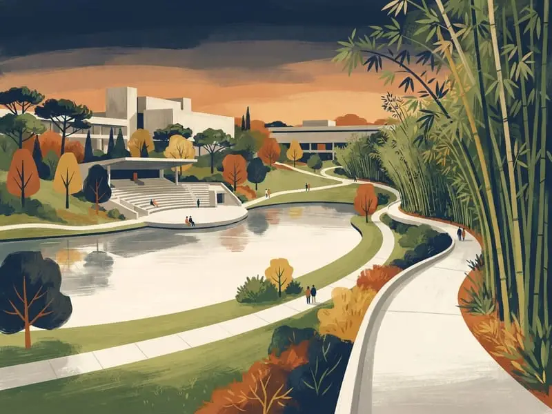 Ilustración: Jardín de la Gulbenkian