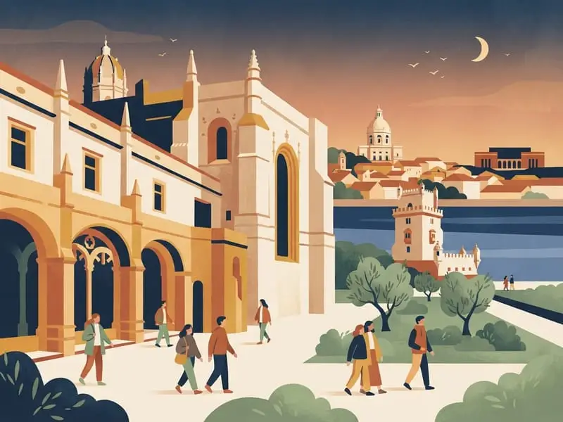 Ilustración: Monasterio de los Jerónimos y museos nacionales (los 52 días de los residentes)