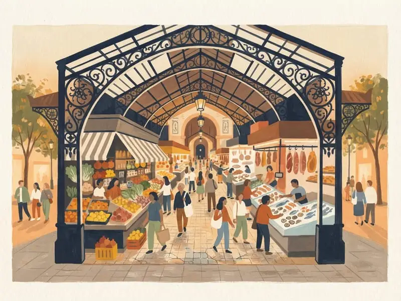 Illustration : Mercat de la Boqueria