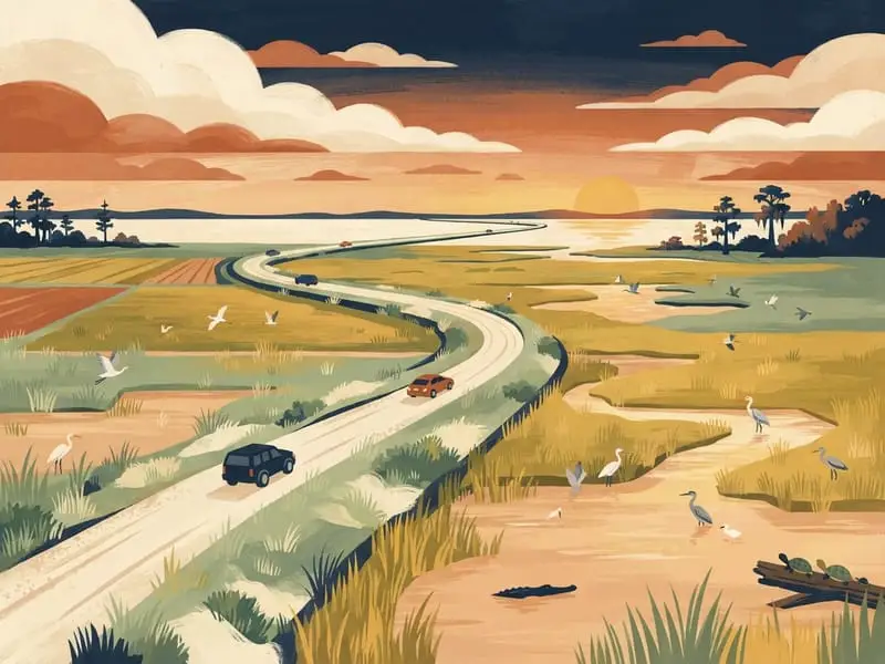 Illustration: Lake Apopka Wildlife Drive