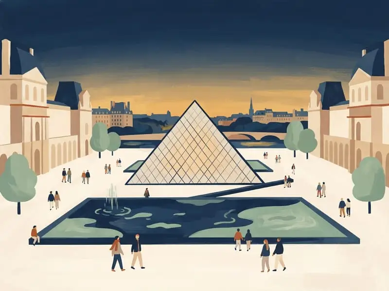 Illustration: Louvre, first Friday evening