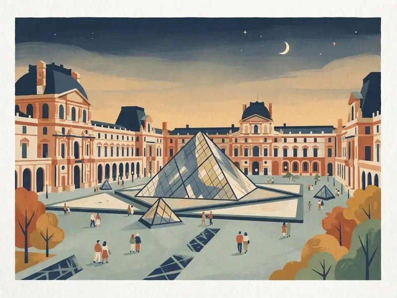Illustration: Louvre, free for under-18s and under-26s from the EEA