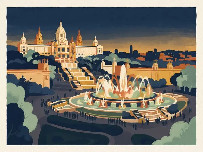 Illustration : Fontaine magique de Montjuïc