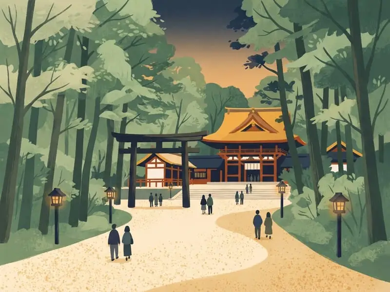 Ilustración: Santuario Meiji Jingu