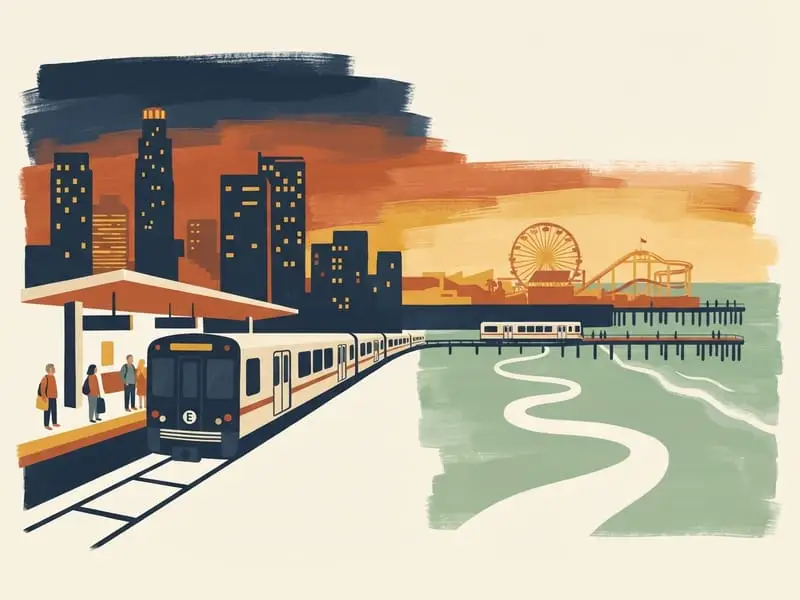 Illustrazione: Metro E Line fino a Santa Monica