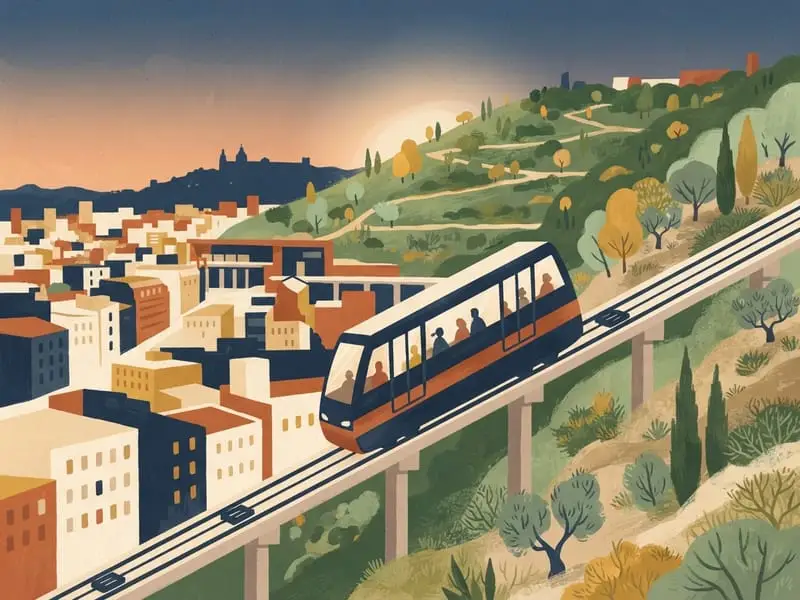 Illustration : Funiculaire de Montjuïc