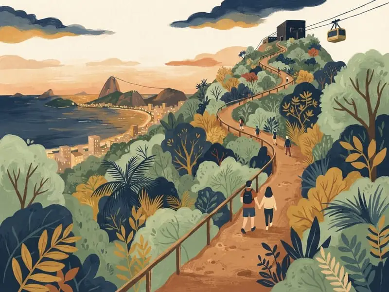 Ilustración: Sendero del Morro da Urca