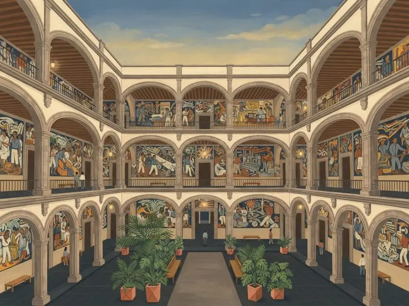 Illustration: Museo Vivo del Muralismo (Education Ministry murals)