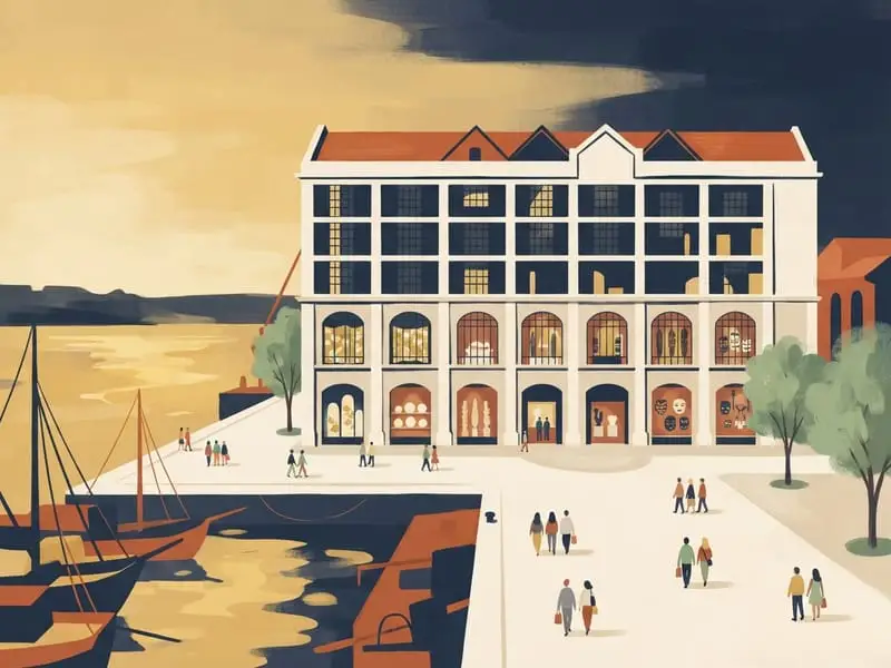 Ilustración: Museu do Oriente (viernes por la noche)