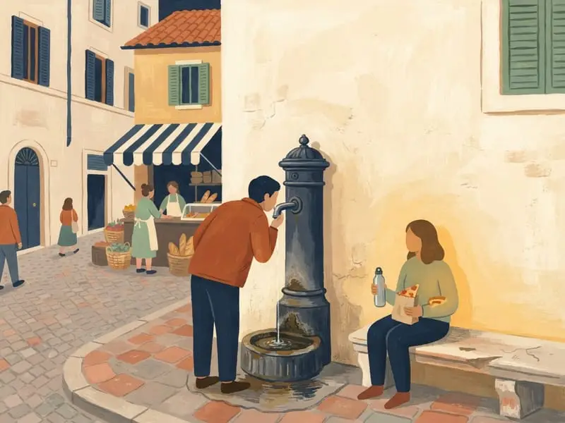 Ilustração: Fontes de rua nasoni