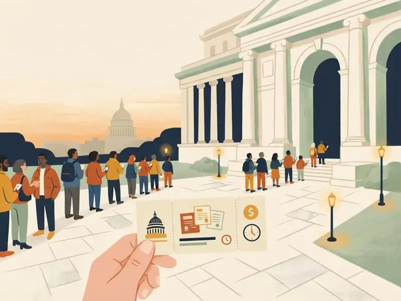 Ilustración: Entrada con hora del National Archives
