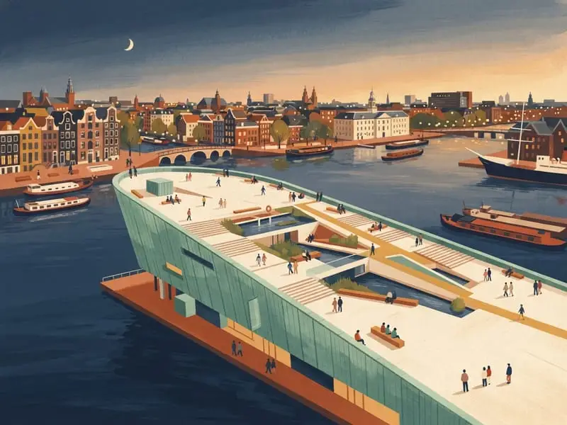 Illustrazione: Piazza sul tetto del NEMO