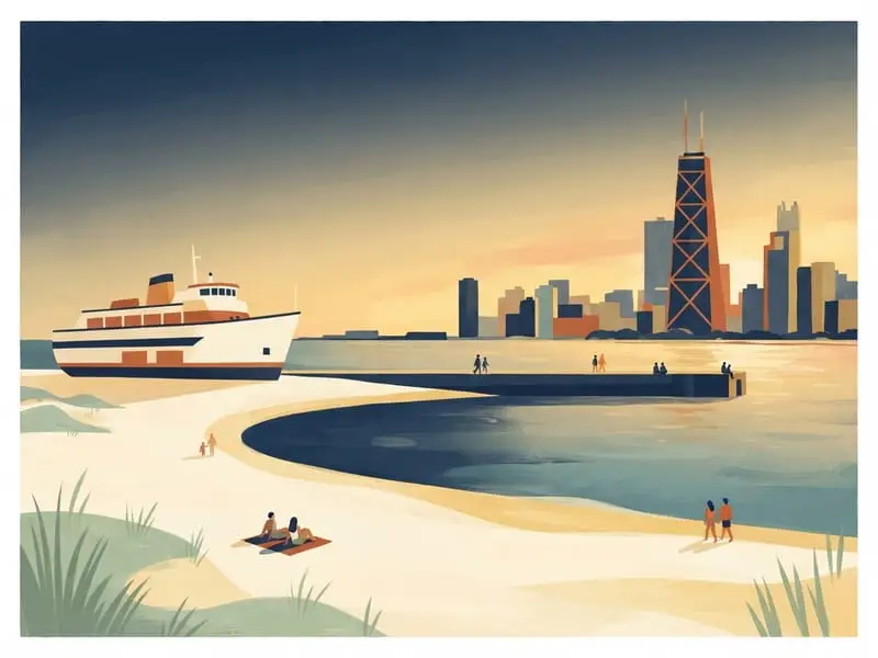 Illustration: North Avenue Beach