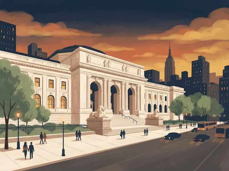 Ilustração: New York Public Library, sede principal